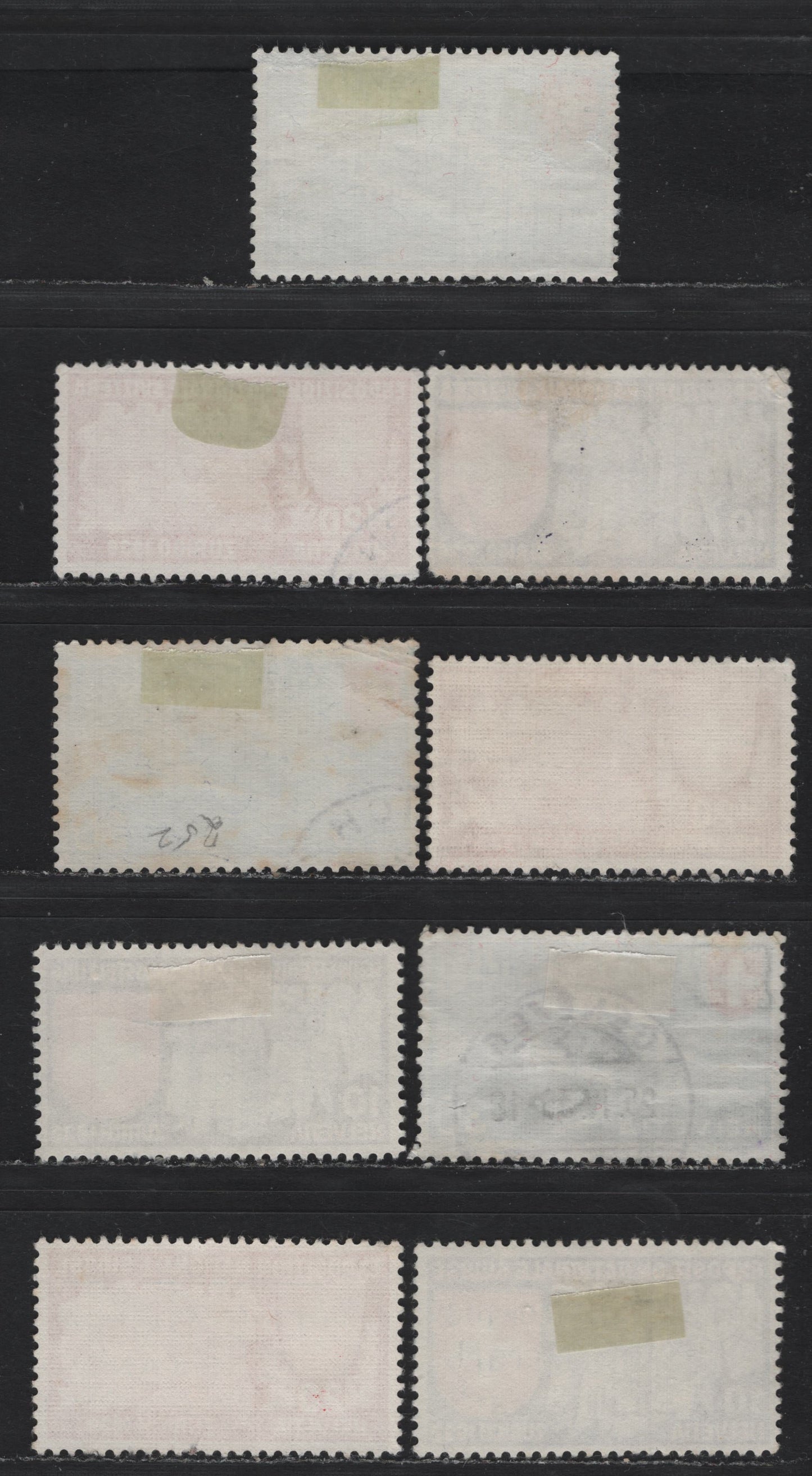 Lot 98 Switzerland Scott#247-255 10c - 30c Dull Purple & Red - Deep Blue & Red , 1939 National Exposition Issue, 9 Very Fine Used Singles