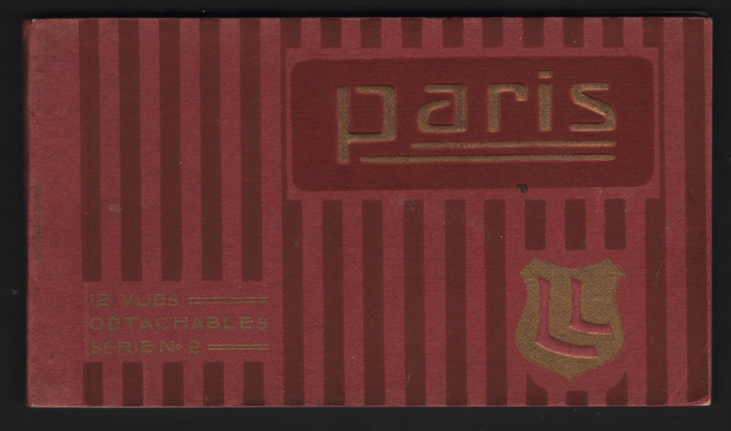 Lot 313 France (C) Scott#  , 1920 Art Deco Issue, A Very Fine Mint Booklet Of Postcards, Containing 12 Real Photo Postcards Of Paris