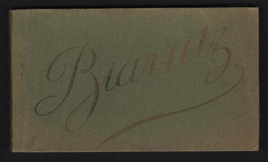 Lot 314 France (C) Scott#  , 1910 Biarritz Issue, A Very Fine Mint Booklet Of Postcards, 22 Split Back Postcards, Black & White Real Photo Cards, Some Light Fading Of The Green Covers.