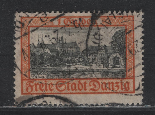 Lot 323 Danzig (C) SC#194 1g Orange & Gray Black , 1924-1932 Pictorial Issue, A Fine Used Single