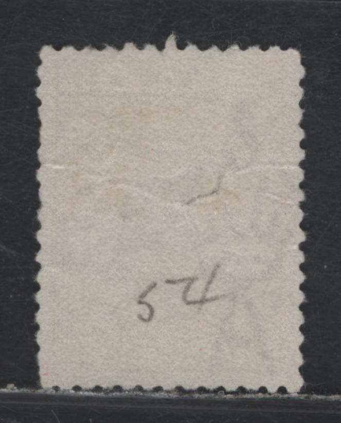 Lot 372 Australia SG#42 5/- Gray & Yellow , 1915-1927 Kangaroo & Map Issue, A Fine Used Single, Third Wmk (Narrow Crown Over A), Well Centered Example With Light Parcel Cancel, Nearly Even Perfs, A Curved Crease Running Along The Watermark.