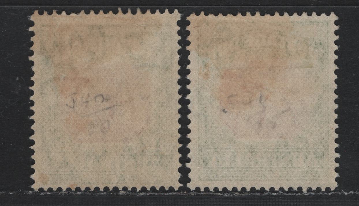 Lot 382 Australia SG#D113-D114 1d-2d Scarlet & Yellow Green , 1938 Postage Dues, 2 F/VFOG Singles, Engraved, Perf 14.5x12, C of A Wmk.