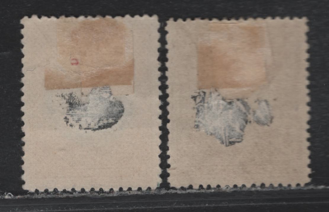 Lot 325 New Zealand SG#246-247 1/2d - 1d Purple Brown - Blue & Yellow Brown , 1898 Pictorial Issue, 2 VFOG Singles, Perf 12-16, Unwatermarked