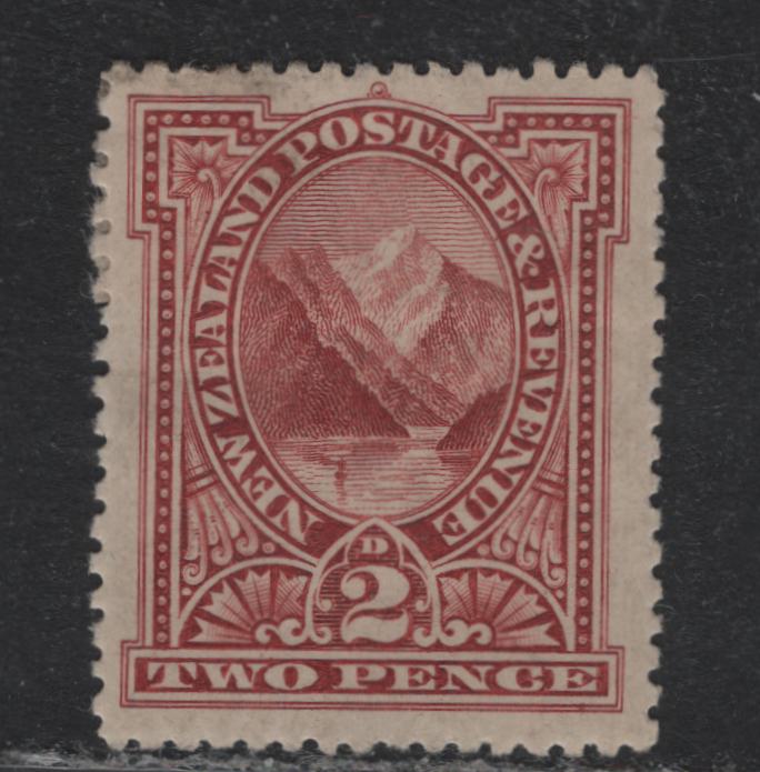 Lot 326 New Zealand SG#248 2d Lake , 1898 Pictorial Issue, A VFOG Single, Perf 15, Unwatermarked