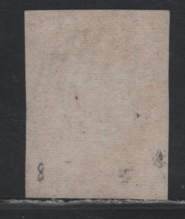 Lot 396 Newfoundland (C) SC#8 8d Scarlet Vermillion , 1857 Pence Issue, A Very Good Used Single, 3 Close Margins And Right Margin Close to Just Touching At Lower Right
