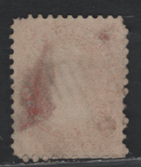 Lot 379 New Brunswick (C) #9 10c Brownish Vermillion , 1860 Cents Issue, A Very Good Used Single, Perf 11.75, Cents-E Paper, Well Centered Example With A Large Shallow Thin On The Back.