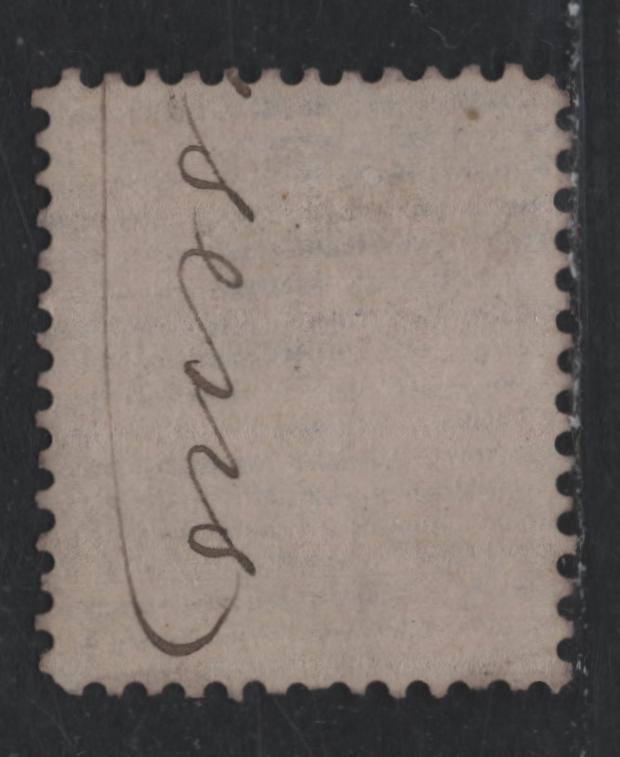 Lot 357 Canada #33F 3c Indian Red , 1868-1876 Large Queen Issue, A Fine Used Single, Expert Fake, Laid Paper, Likely Made From Duckworth Paper 4