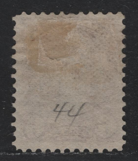 Lot 332 Canada #43a 6c Chocolate , 1888-1897 Small Queen Issue, A Fine Used Single, Second Ottawa Printing, Perf 12, 2O-EE Paper, Light Smudge Clump Cancel, Barely Detracts as Color Is So Deep.