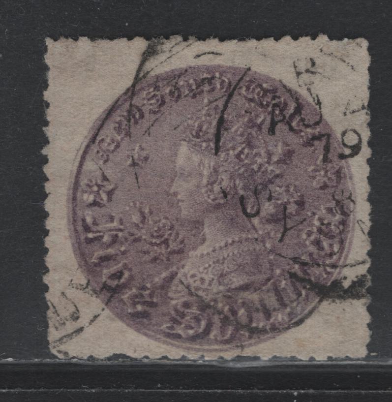 Lot 319 Australia - NSW SG#176 5/- Deep Rose Lilac , 1861-1888 Diadem Coin Design Issue, A Fine Used Single, Perf 13, August 1879 Cancellation, Confirming the Shade, Couple of Shorter Perfs, as Normal For This Issue.