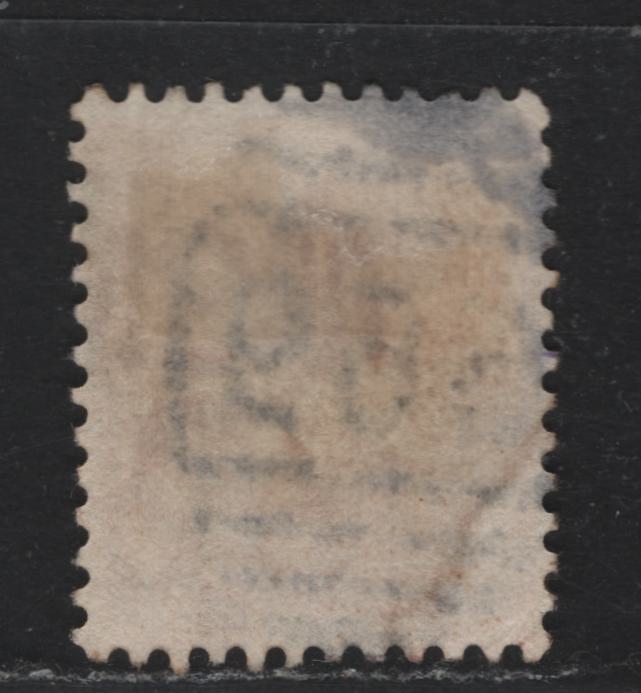 Lot 353A Australia - NSW SG#306var 6d Orange Yellow , 1899 Allegory of Australia, Queen Victoria & Commonwealth Definitive Issue, A Fine Used Single, Inverted Wmk, Perf12x11.5, Bold Strike Of Rare #669 Numeral Cancel For Rouchell Brook.