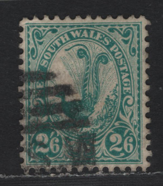 Lot 360 Australia - NSW SG#326 2/6d Blue Green , 1902-1905 Queen Victoria, Centennial & Arm Issue, A Very Fine Used Single, Chalky Paper, Perf 12x11.5, Crown & NSW Wmk, Narrow Gap.