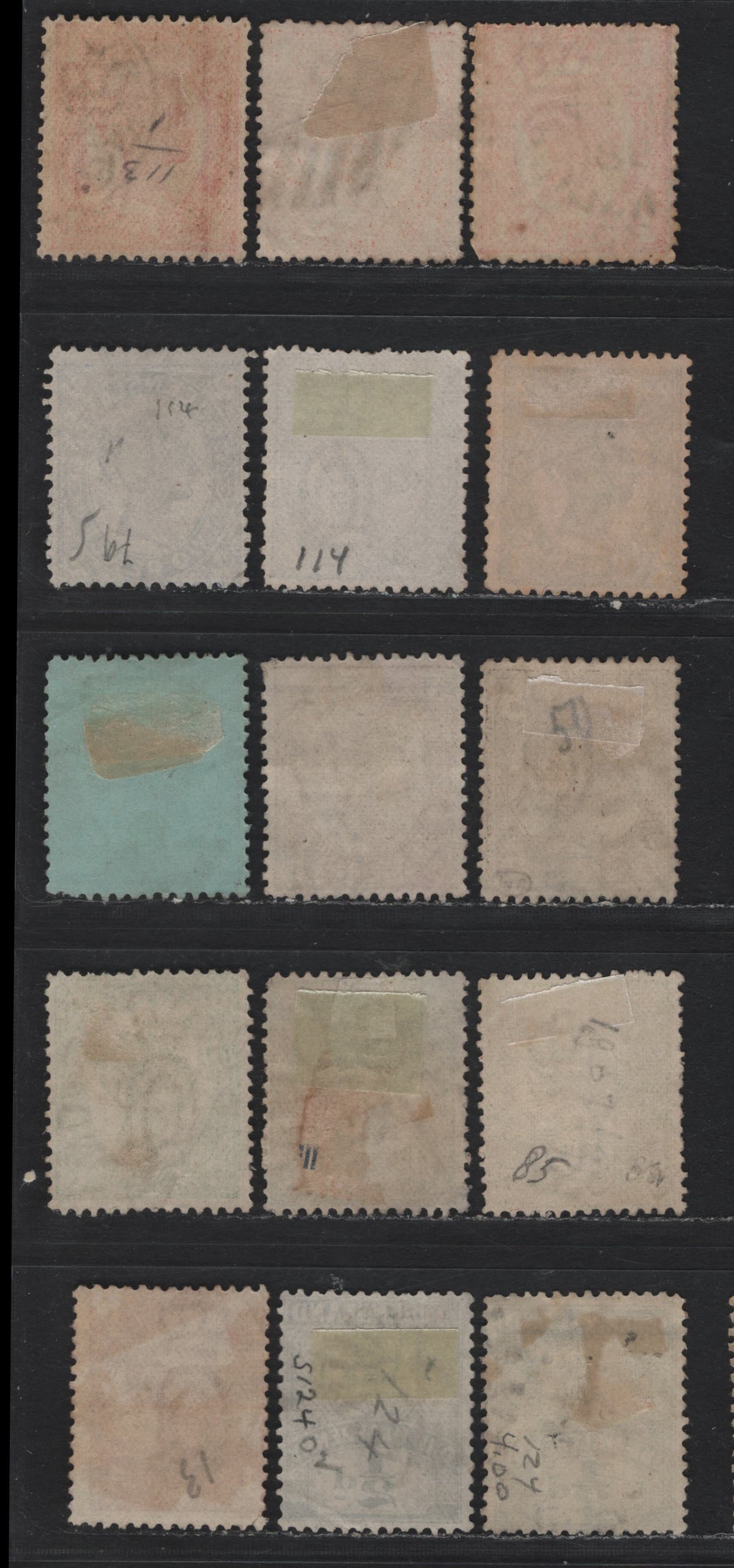 Lot 410 Australia - Queensland SG#232-235, 237, 240, 246, 249-251, 262-a 1/2d - 18- Deep Green - Pale Mauve , 1897-1908 4th Sideface Issue,  Fine/Very Fine Used Singles, Crown Over Q Wmk, Comb Perf 12.5-13, Additional Shades of 1d, 2d & 6d.
