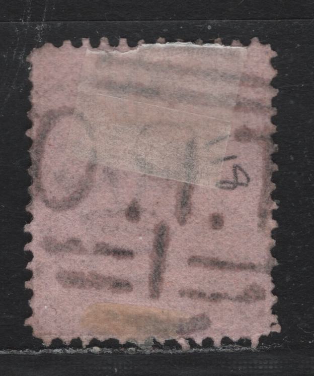 Lot 118 Australia - Victoria SC#118(SG# 152var) 8d Red Brown On Pink, 1867-1881 Queen Victoria Emergency Printings, A Very Fine Used Single Wmk V Over Crown(VI), Line Perf 12.5 Instead Of Listed Comb 13. With SON T.P.O #1 Barred