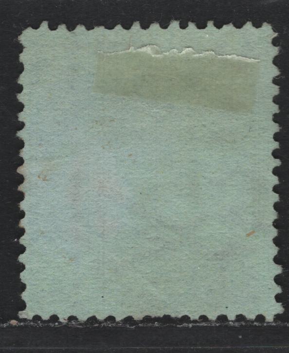 Lot 132 Australia - Victoria SC#138a(SG# 190ab) 2/- Bright Blue On Blue Grazed Paper, 1878 Emergency Printings On Coloured Paper, A Fine Used Single Wmk V Over Crown Sideways W/ Crown Pointing To Right. Line Perf 12 1/2. #5 SON Barred Numeral-Ballarat