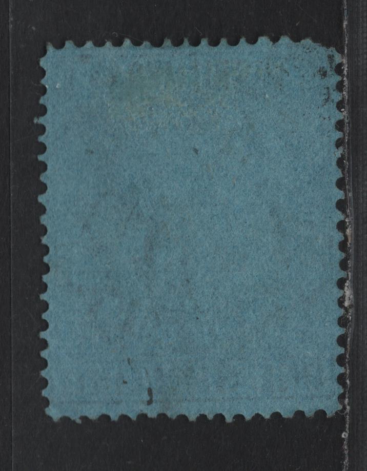Lot 145 Australia - Victoria SG#256b (SC# AR34b) 1/- Deep Blue on Blue , 1884-1896 Postal Fiscal Issue, A Very Good Used Single, Non-Glazed Paper, V Over Crown V1 Sideways Wmk, Perf 12.5.