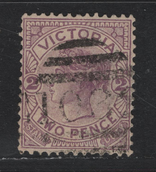 Lot 178 Australia - Victoria SG#314c (SC# 162) 2d Purple , 1886-1896 Reading Design Stamp Duty Issue, A Very Fine Used Single, #1032 Barred Numeral Cancel For Whychproof, Near Mt. Whychproof