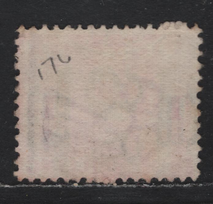 Lot 183 Australia - Victoria SG#321c (SC# 176) 1/- Brownish Red , 1886-1896 Reading Design Stamp Duty Issue, A Fine Used Single, #94 Barred Numeral Cancel For Amhurst