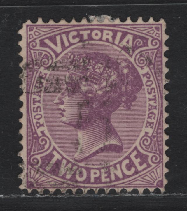 Lot 200 Australia - Victoria SG#387cvar (SC# 196var) 2d Bright Violet , 1901-1910 Postage Designs Issue, A Very Fine Used Single, Die 2, Perf 12.5, Wmk V Over Crown Inverted.