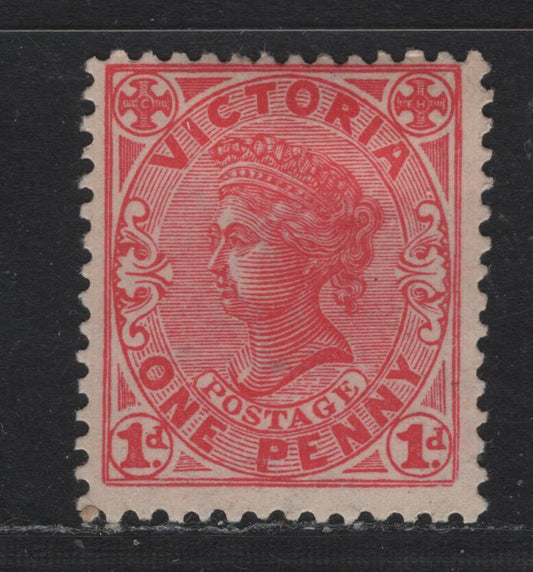 Lot 213 Australia - Victoria SG#417 (SC# 219) 1d Rose Red , 1905-1913 Postage Issues, A FOG Single, Crown Over A Upright Wmk, Perf 12.5