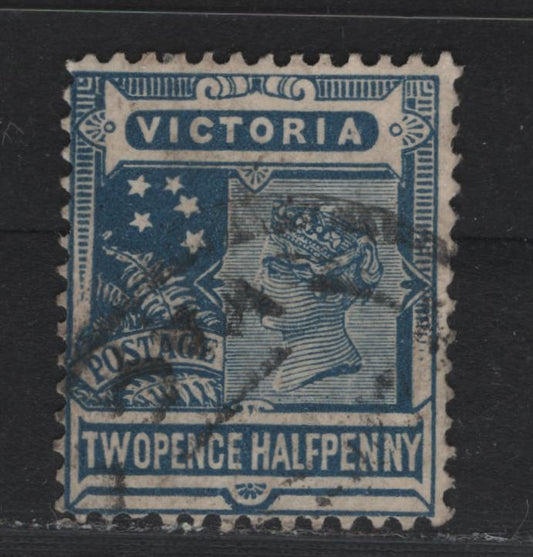 Lot 226 Australia - Victoria SG#419var (SC# 221) 2.5d Deep Dull Blue , 1905-1913 Postage Issues, A Very Fine Used Single, Thin Ready Gummed Paper, Crown Over A Inverted Wmk, Perf 12.5.