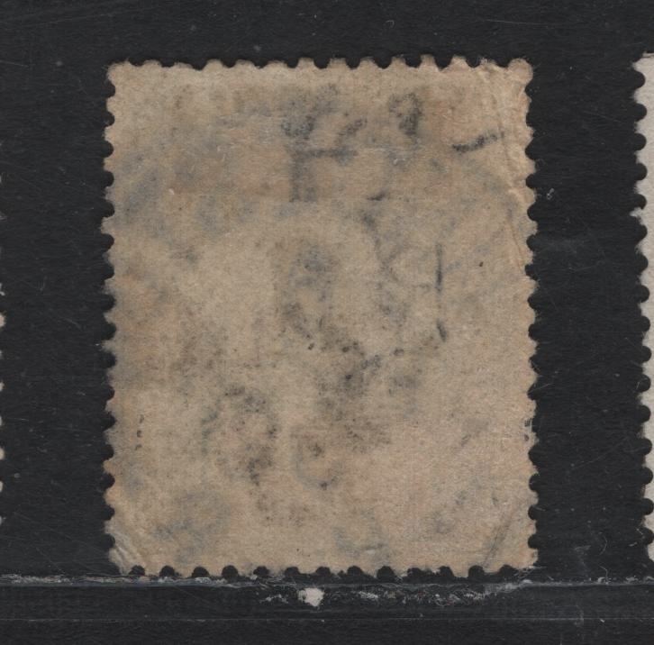 Lot 35 Australia - Tasmania SG#244 (SC# 100) 1.5d on 5d Light Blue & Brown , 1880-1902 Queen Victoria Tablet Keyplate & Surcharged Issues, A Fine Used Single, Son Early Feb 21 1905 Lawnceston Cancel, Light Corner Wrinkles