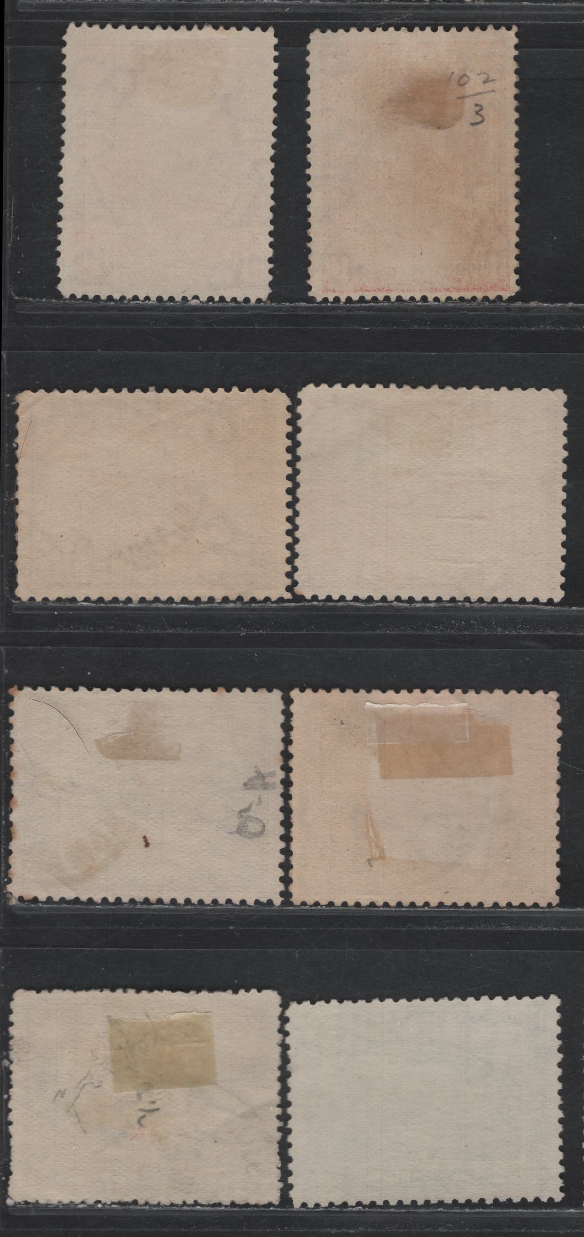 Lot 71 Australia - Tasmania SG#249a, 250,a, 251,b,fa (SC# 102b, 103, 104-b) 1/2d - 2d Gray Green - Bright Reddish Violet , 1905-1911 Typographed Pictorial Issue, 8 Fine/Very Fine Used Singles, Crown Over A Wmk