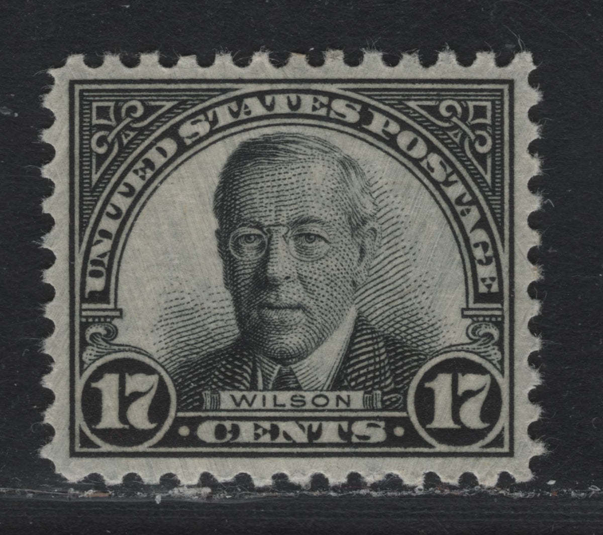 Lot 106 United States SC#697 17c Gray Black , 1931 4th Bureau Issue, A SUPOG Single, Type 3 Gum Breaker Ridges, 24 Horizontal Gum Striations Per Inch