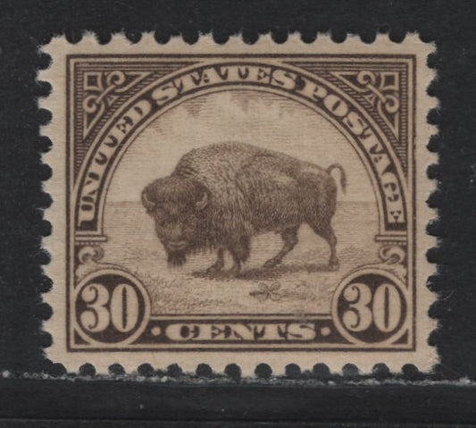 Lot 117 United States SC#700 30c Olive Brown , 1926-1934 4th Bureau Issue, Rotary Press, Perf. 10.5 x 11, A VFNH Single, Type 3 Gum Breaker Ridges, 12 Horizontal Gum Striations