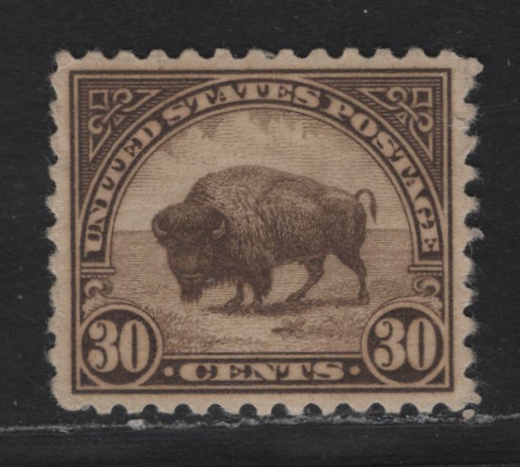 Lot 118 United States SC#700 30c Yellowish Olive Brown , 1931 4th Bureau Issue, A SUPNH Single, Nearly Perfectly Centered, Type 3 Gum Breaker Ridges And 24 Horizontal Gum Striations Per Inch