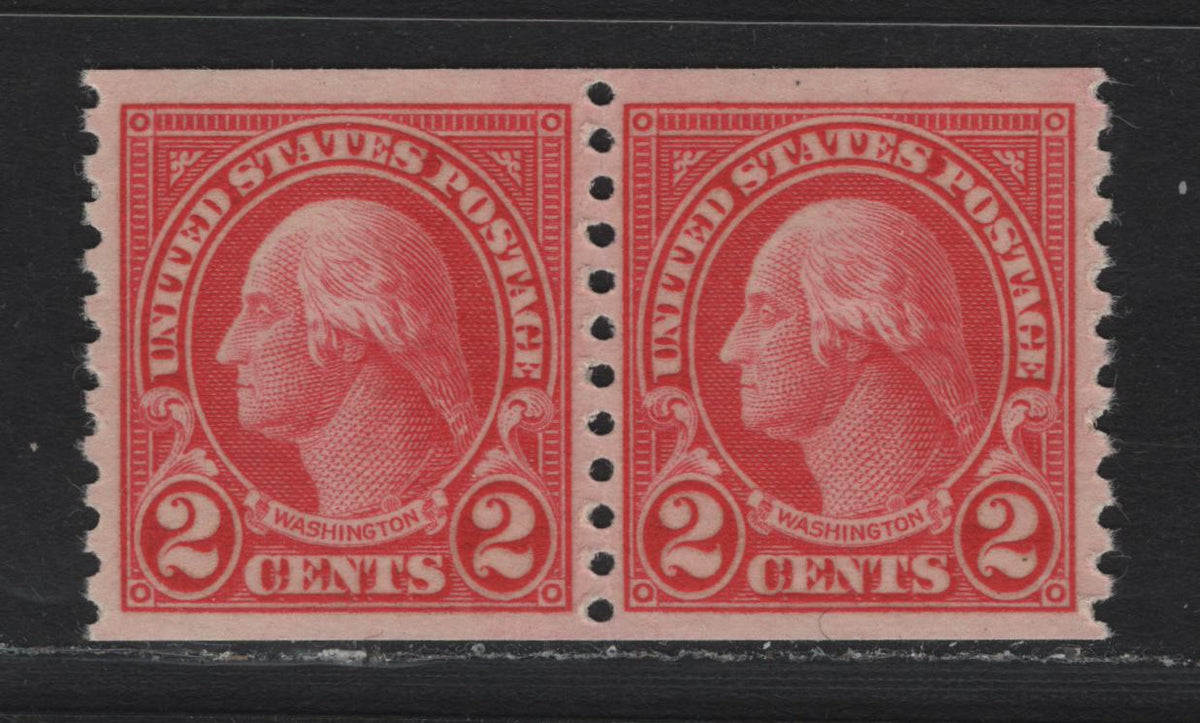 Lot 162 United States SC#599 2c - 25c Carmine Rose , 1926-1934 4th Bureau Issue, A VFNH Single, 12 Horizontal Gum Striations Per Inch
