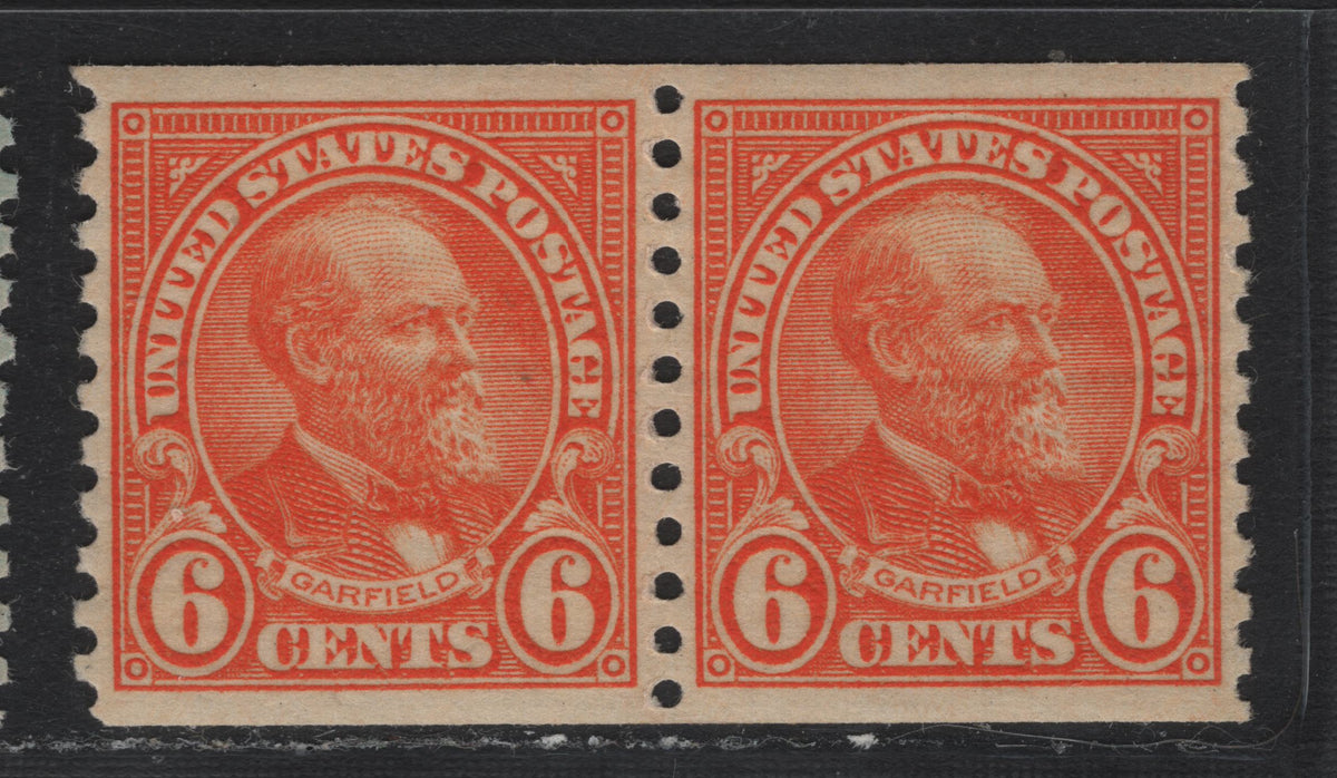 Lot 181 United States SC#723 6c Bright Orange , 1932 4th Bureau Issue, A XFNH Coil Single, No Specific Gum Striations Visible, SMQ Does Not List This Grade In Scott Specialized, But The General Premium From VF80 To XF94 Is Double.