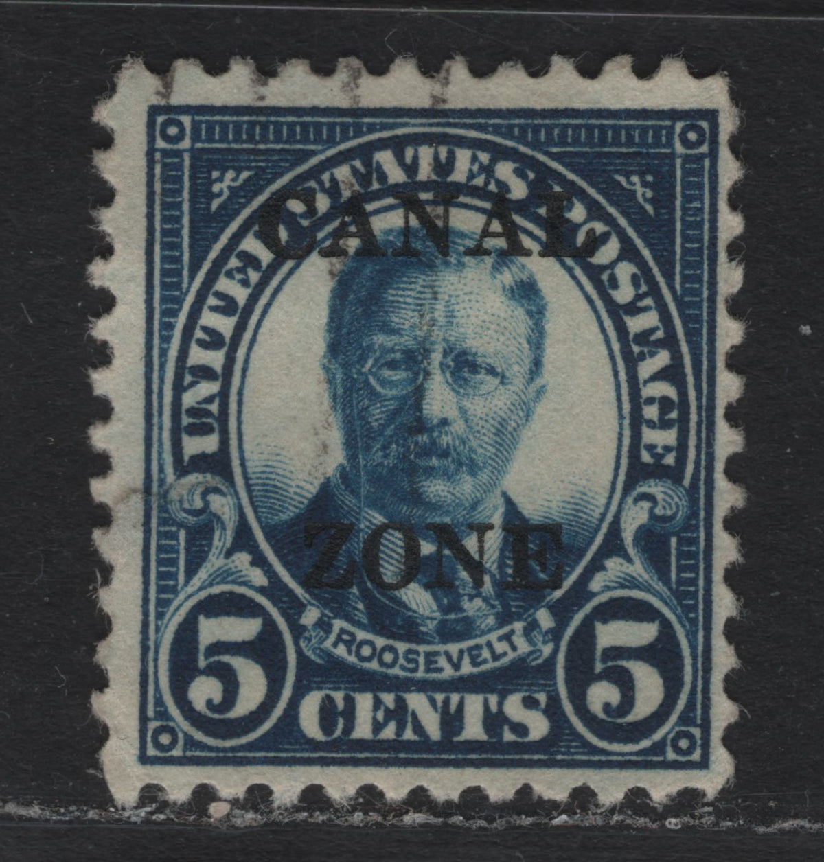 Lot 220 United States - Canal Zone SC#74, 1924-1925 Canal Zone Overprinted Issue, 2 Fine Used Single, Canal Zone Overprint, Flat Topped A
