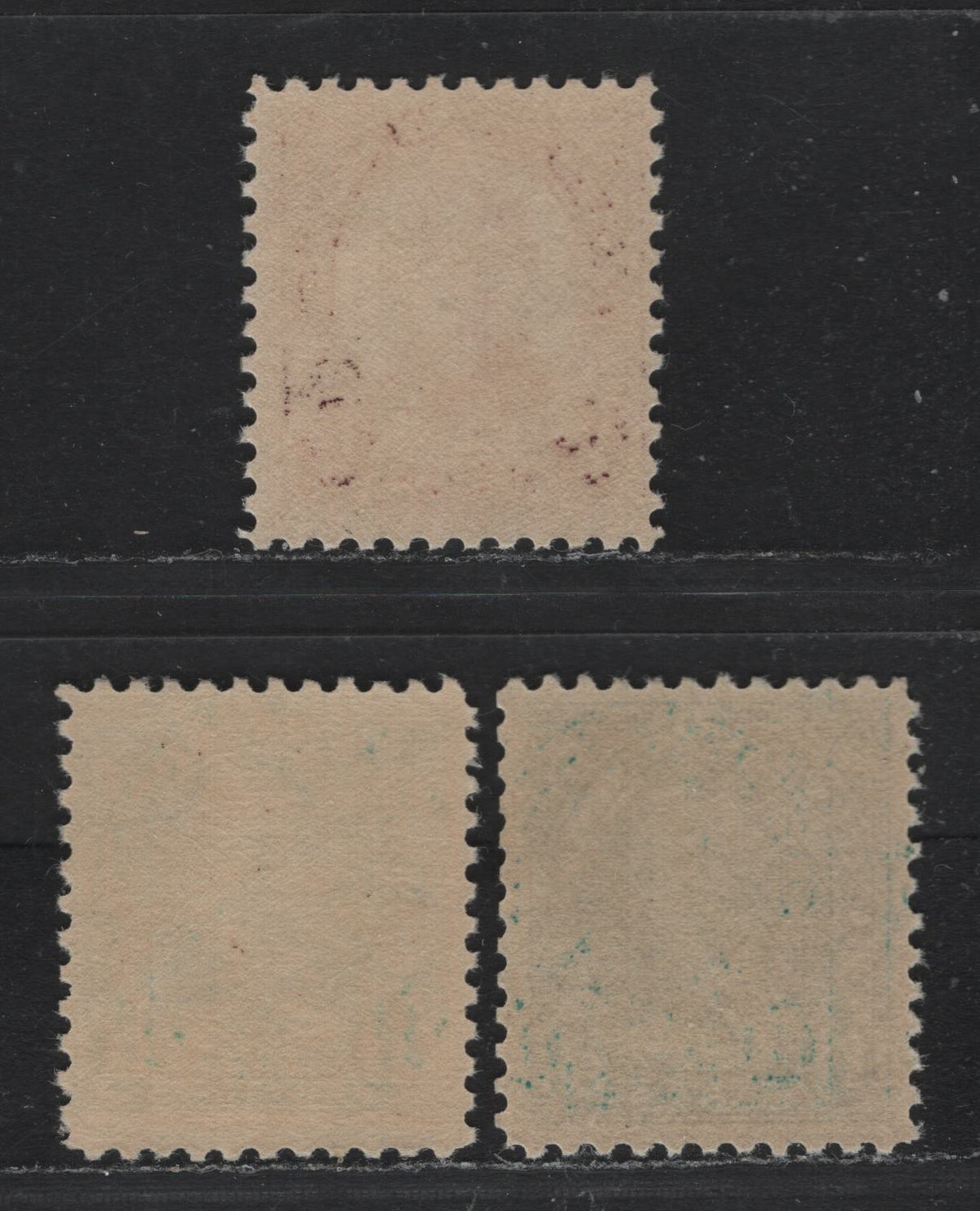 Lot 24 United States SC#563,b, 564 11c - 12c Light Greenish Blue - Deep Brown Violet , 1922-1925 4th Bureau Issue, 3 FNH Singles, Flat Plate Printing