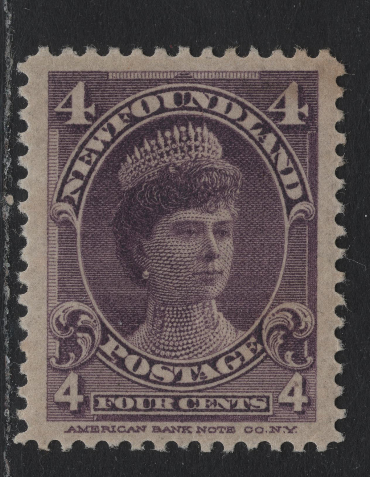 Lot 270 Canada (C) #84 4c Violet, 1897-1901 Royal Family Issue, A VFOG Single, Horizontal Wove Paper