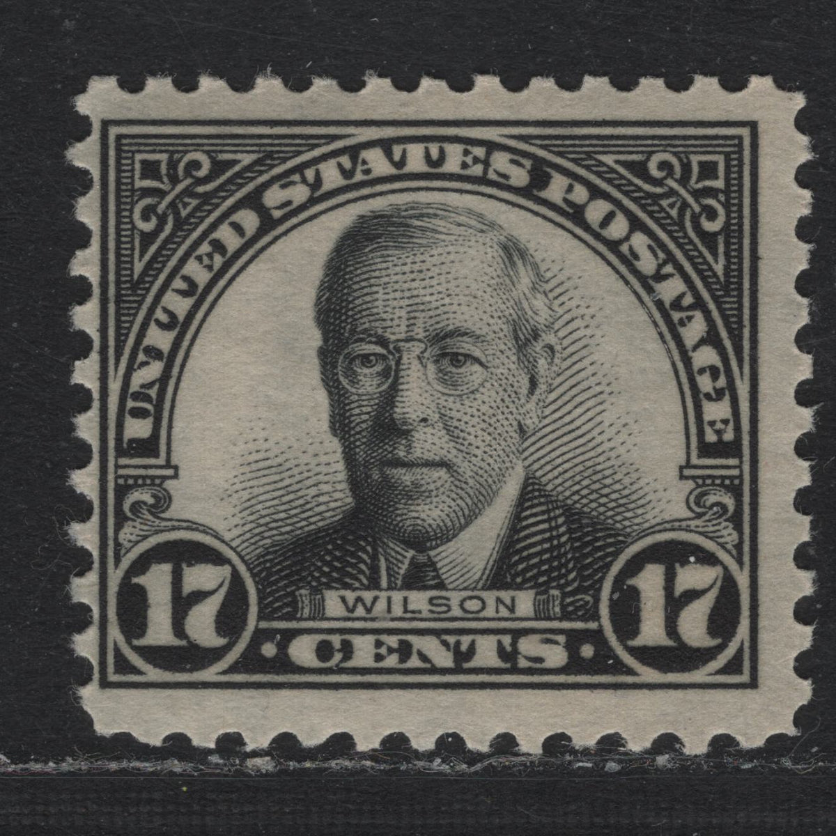 Lot 30 United States SC#623 17c Black , 1922-1926 4th Bureau Issue, A FNH Single, Flat Plate Printing