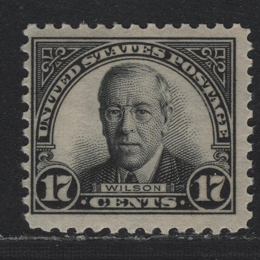 Lot 30 United States SC#623 17c Black , 1922-1926 4th Bureau Issue, A FNH Single, Flat Plate Printing