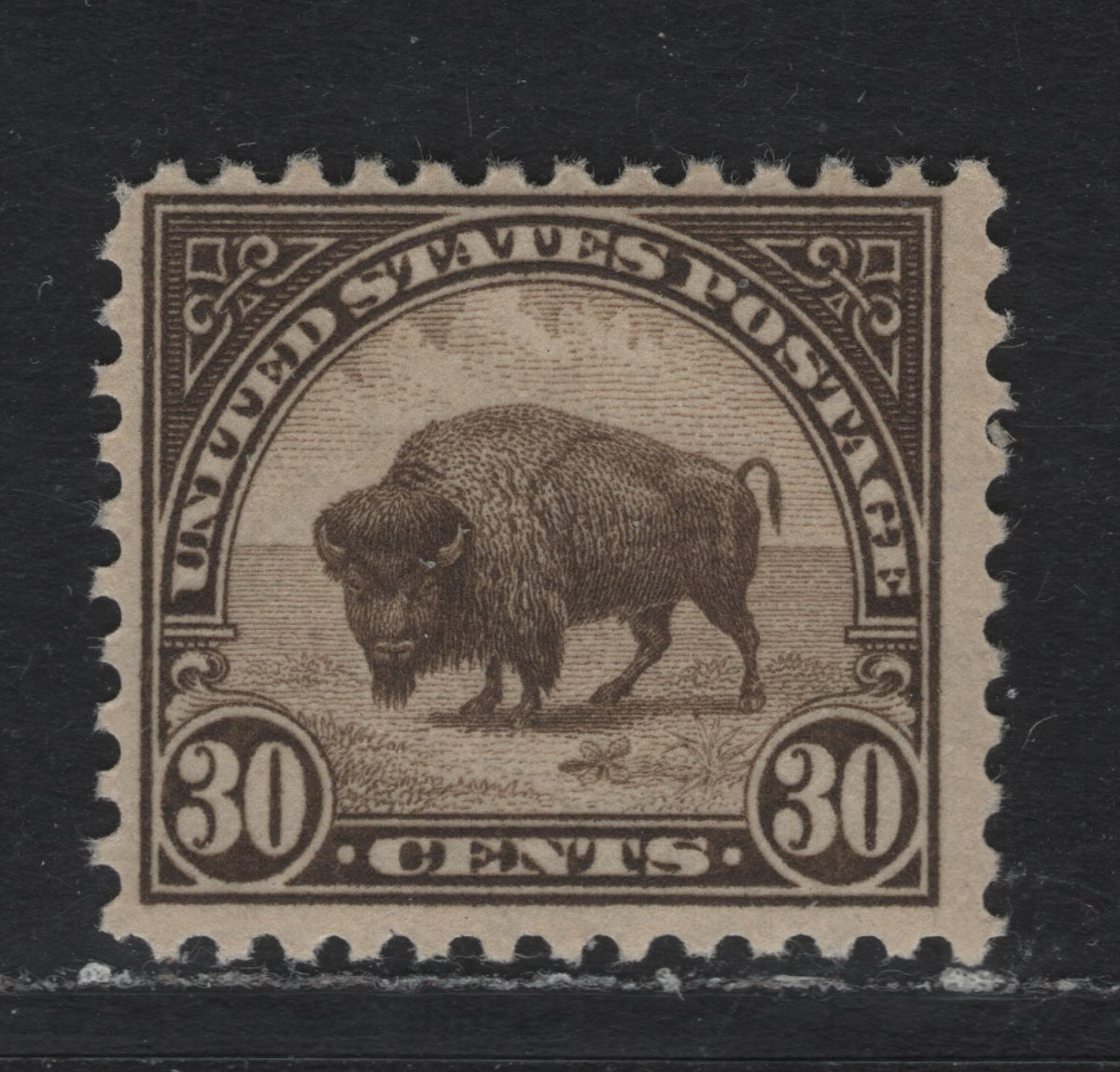 Lot 39 United States SC#569 30c Olive Brown , 1922-1926 4th Bureau Issue, A FNH Single