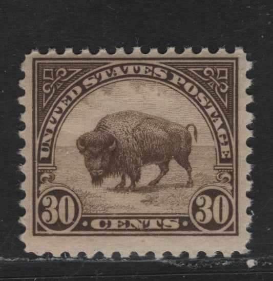 Lot 41 United States SC#569 30c Olive Brown , 1922-1926 4th Bureau Issue, A FNH Single, Special Booklet Paper