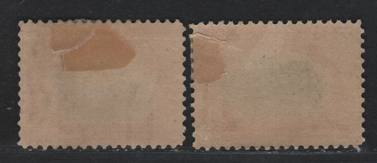 Lot 104 United States SC#295 2c Carmine & Black , 1901 Pan-American Exposition Issue, 2 F/VFOG Singles, Reversed & Inverted Wmk