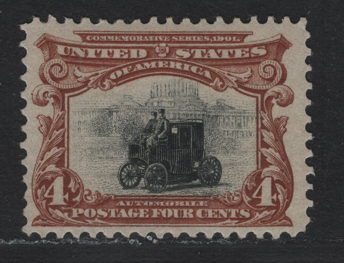 Lot 111 United States SC#296 4c Light Yellowish Brown & Black , 1901 Pan-American Exposition Issue, A VFOG Single, Upright Wmk