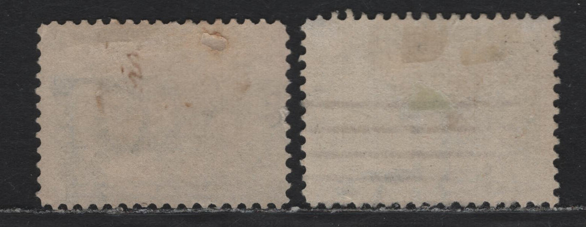 Lot 132 United States SC#297 5c Ultramarine & Black , 1901 Pan-American Exposition Issue, 2 Fine Used Singles, Inverted-Reversed & Reversed Wmks