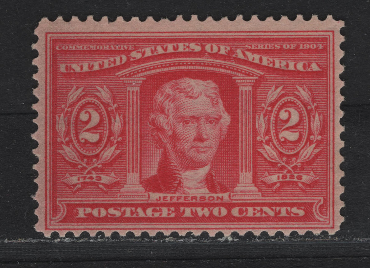 Lot 165 United States SC#324 2c Rose Carmine , 1904 Louisiana Purchase Issue, A FNH Single, Sideways Inverted Wmk
