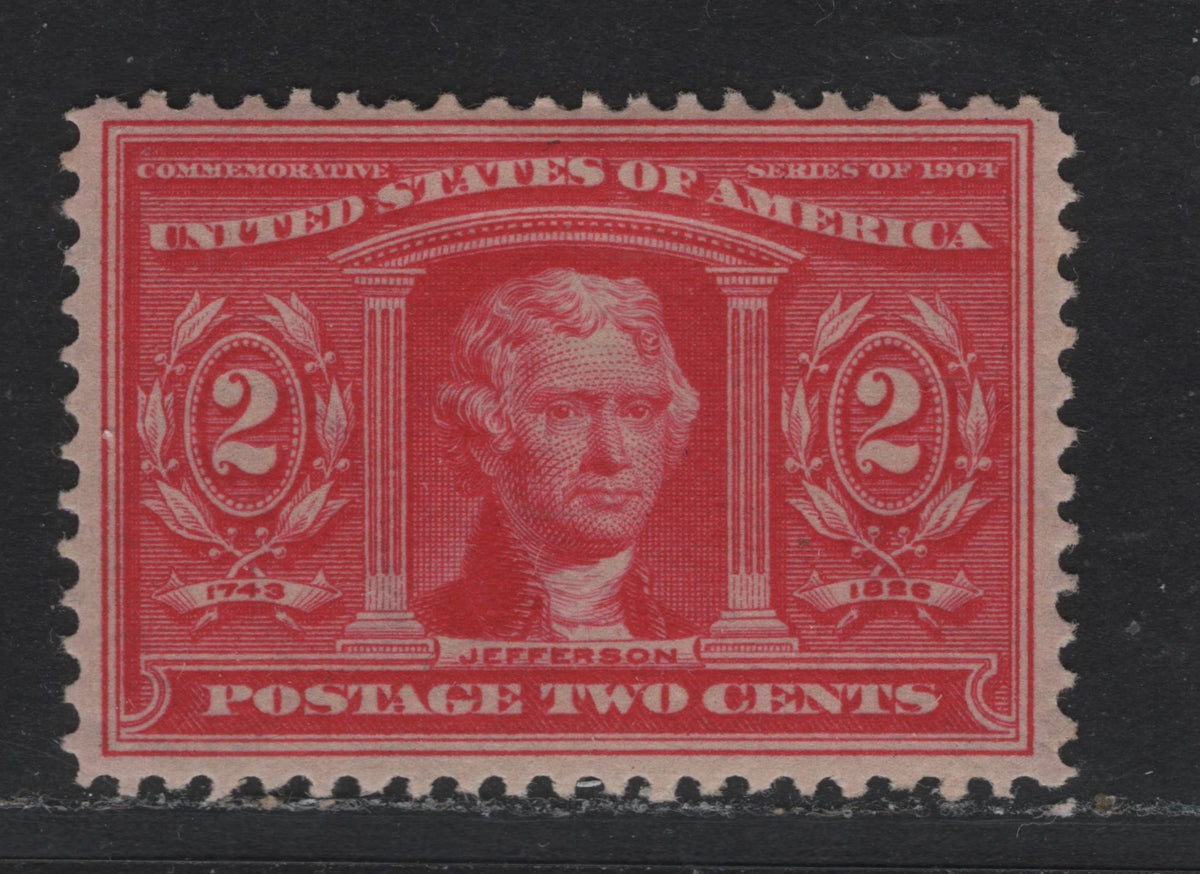 Lot 168 United States SC#324 2c Deep Carmine Rose , 1904 Louisiana Purchase Issue, A VFOG Single, Sideways Inverted & Reversed Wmk
