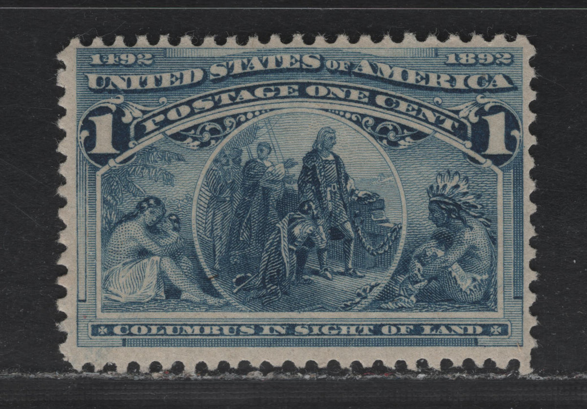 Lot 2 United States SC#230 1c Blue , 1893 Columbian Exposition Issue, A FOG Single