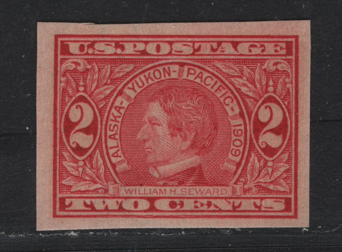 Lot 229 United States SC#371 2c Rose Carmine , 1909 Alaska Yukon Pacific Exposition Issue, A VFNH Single, Upright Wmk