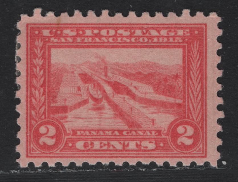 Lot 279 United States SC#402 2c Red , 1914-1915 Panama Pacific Issue, A FOG Single, Perf 10, Reversed Wmk