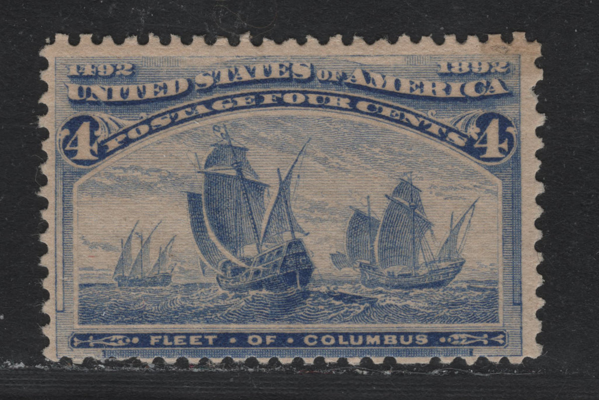 Lot 32 United States SC#233 4c Deep Ultramarine , 1893 Columbian Exposition Issue, A FOG Single
