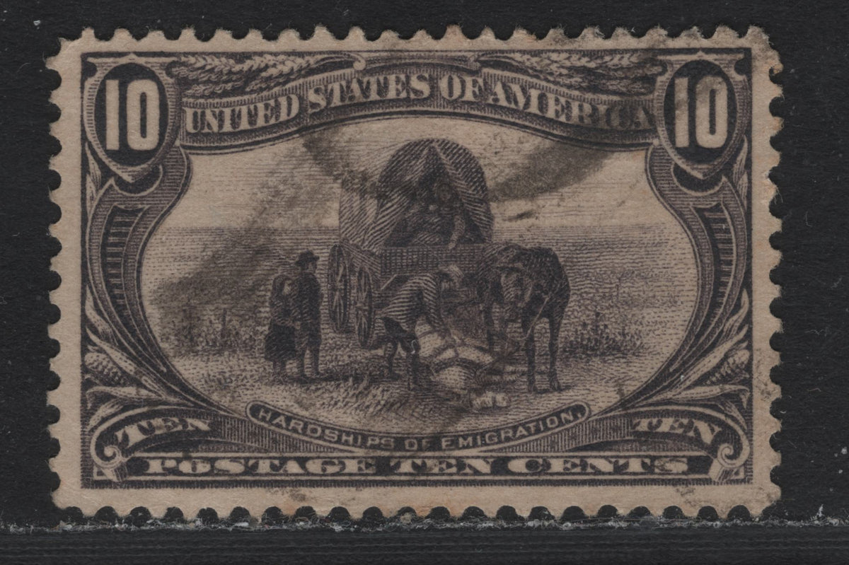 Lot 82 United States SC#290 10c Gray Violet , 1898 Trans-Mississippi Issue, A Very Fine Used Single, Sideways Inverted & Reversed Wmk