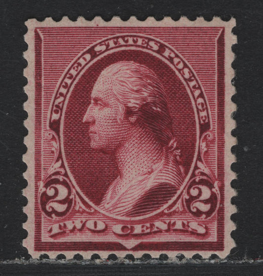 Lot 2 United States SC#219d 2c Lake, 1890-1893 Small Banknote Issue, A VFOG Single
