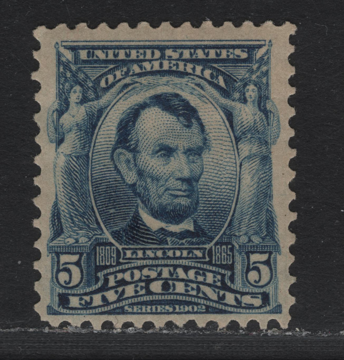 Lot 39 United States SC#304 5c Blue , 1902-1903 2nd Bureau Issue, A VFOG Single, Reversed Wmk